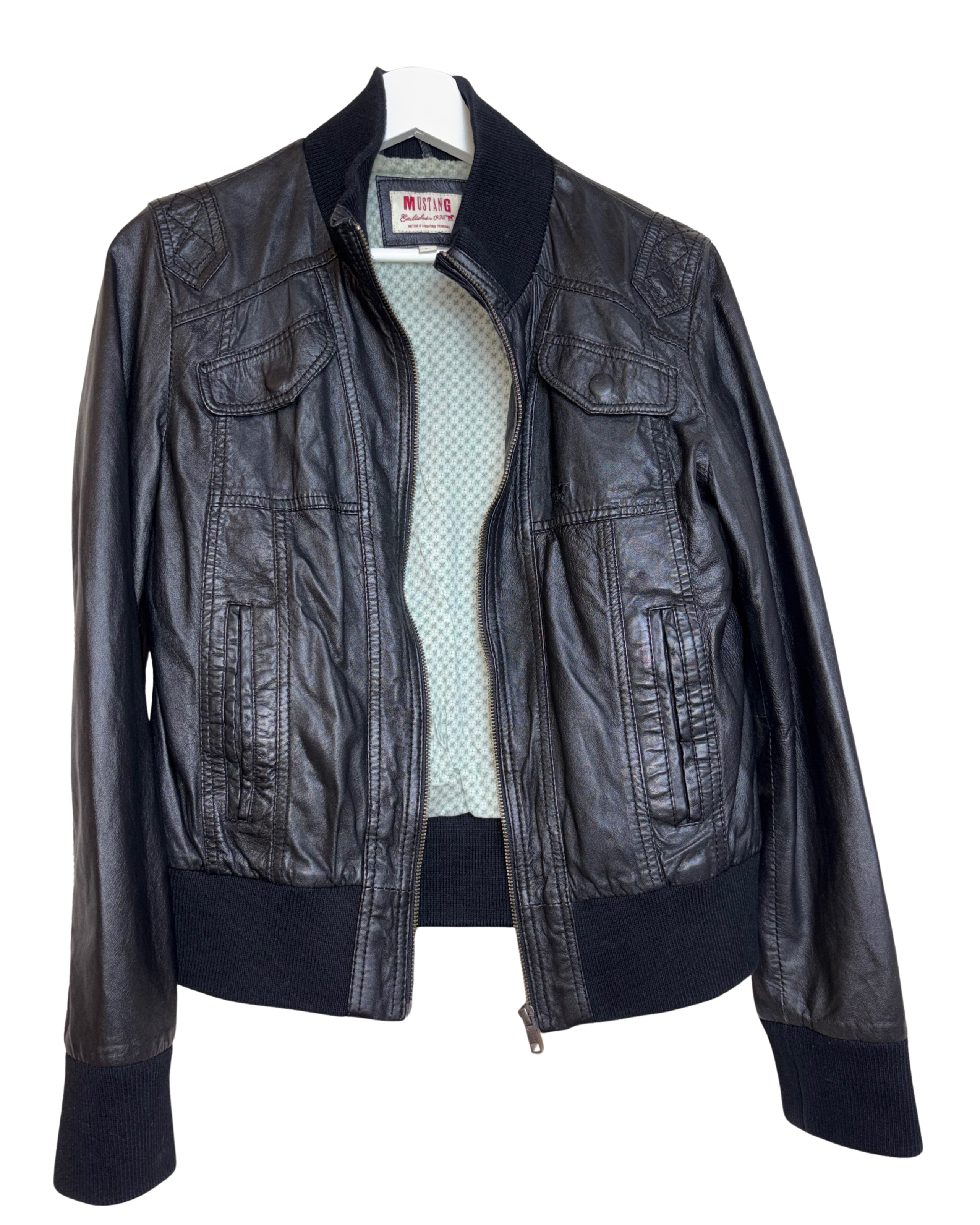 Geacă din piele Mustang