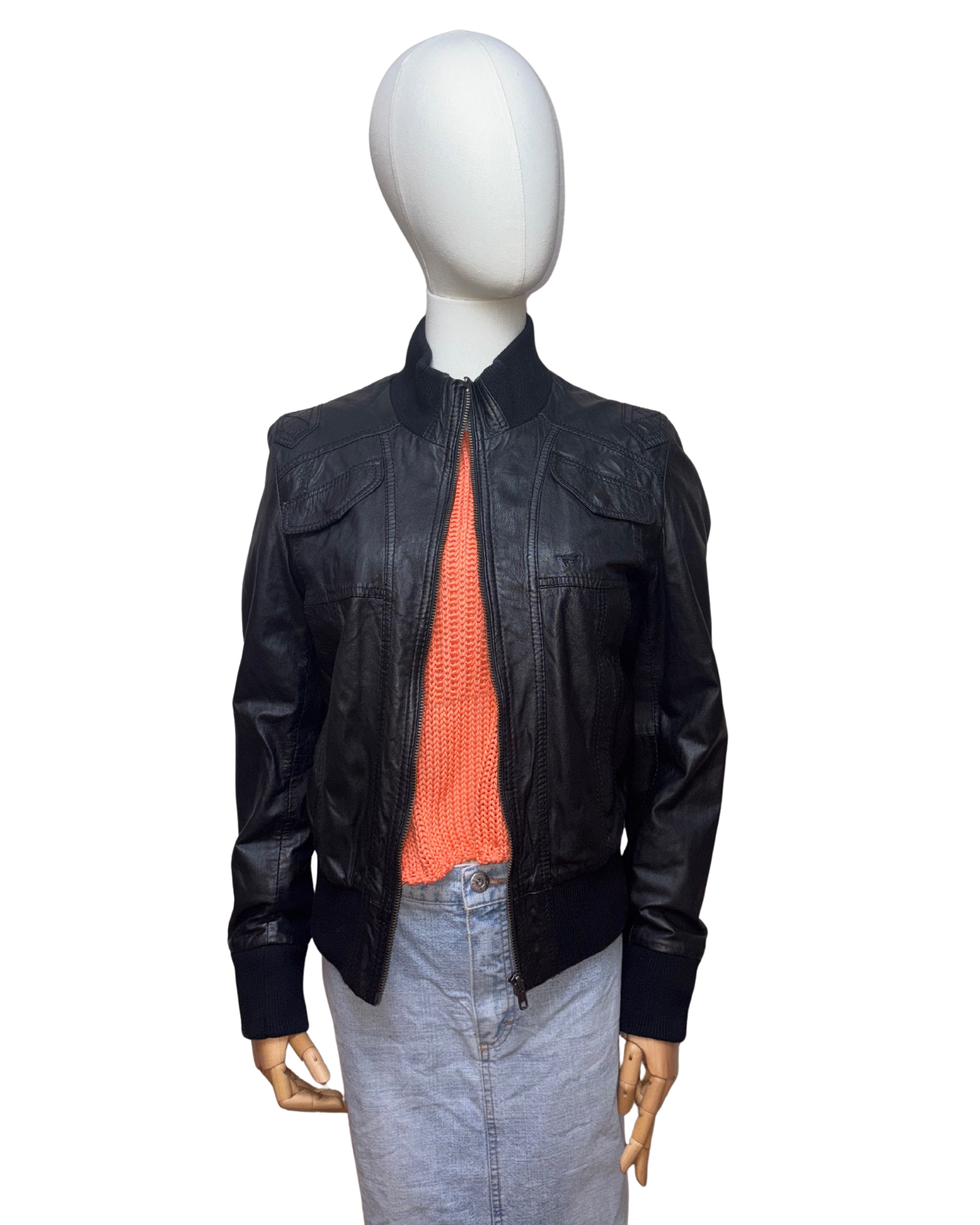 Geacă din piele Mustang