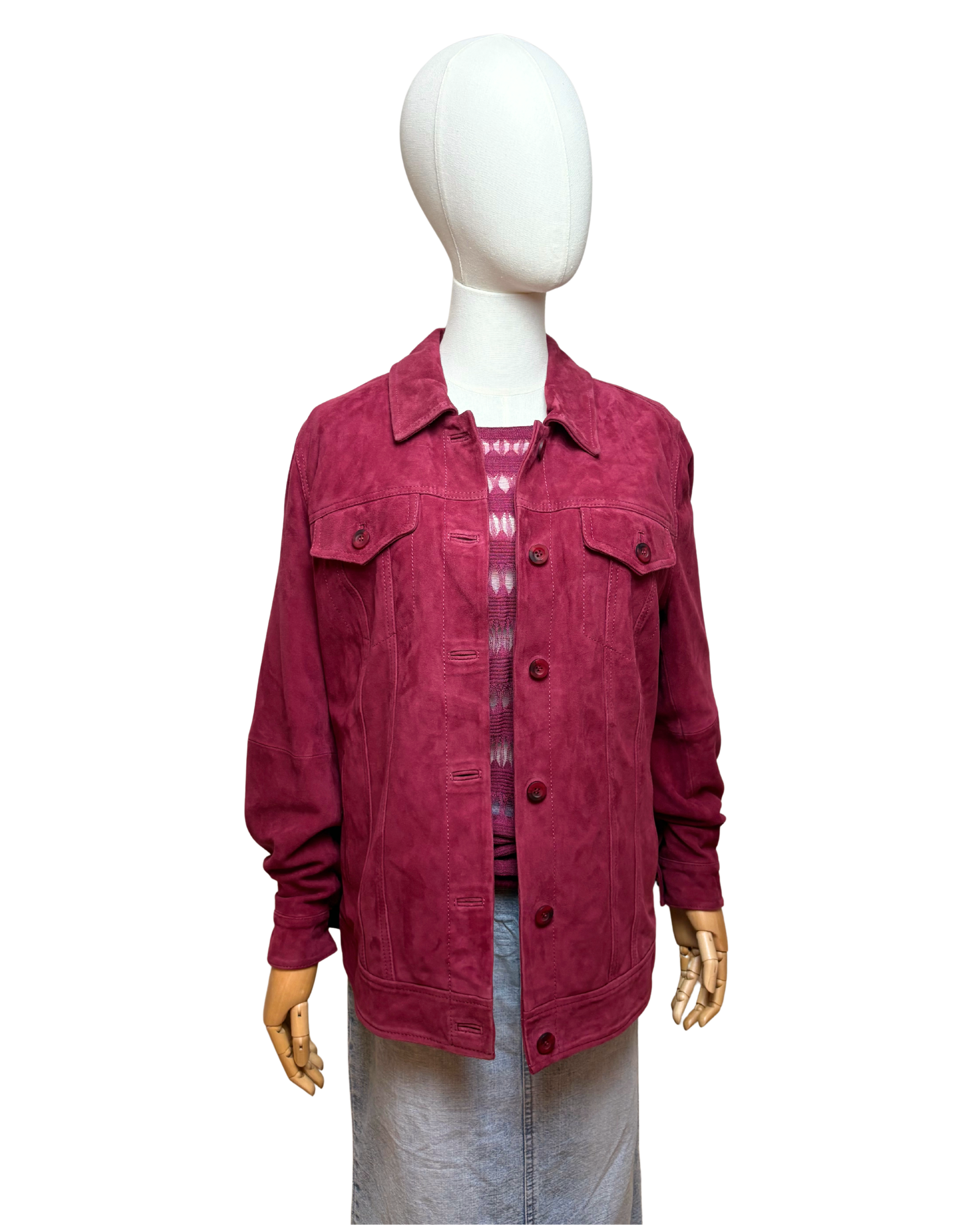 Geacă din piele întoarsă Walbusch