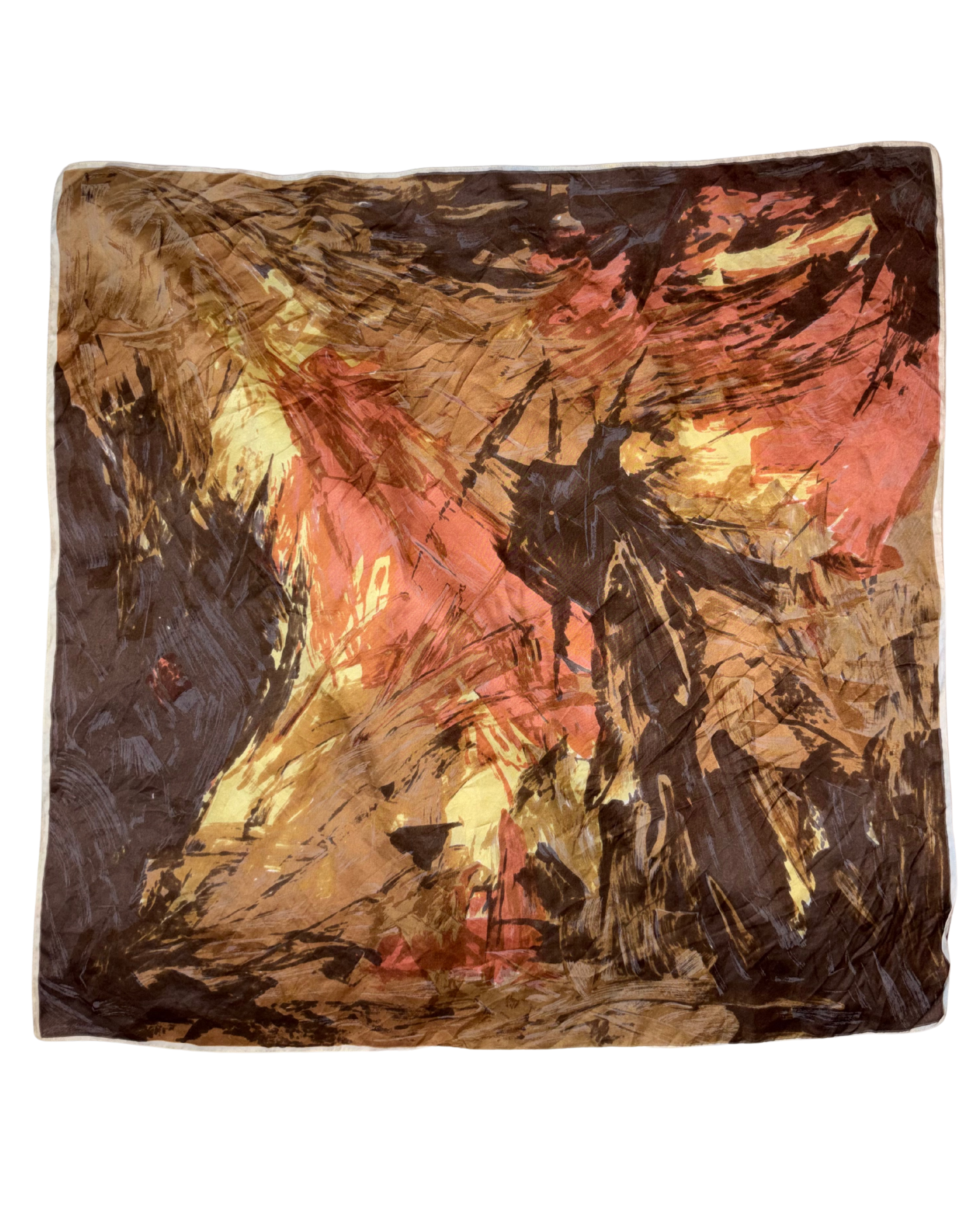 Esarfa cu imprimeu tomnatic