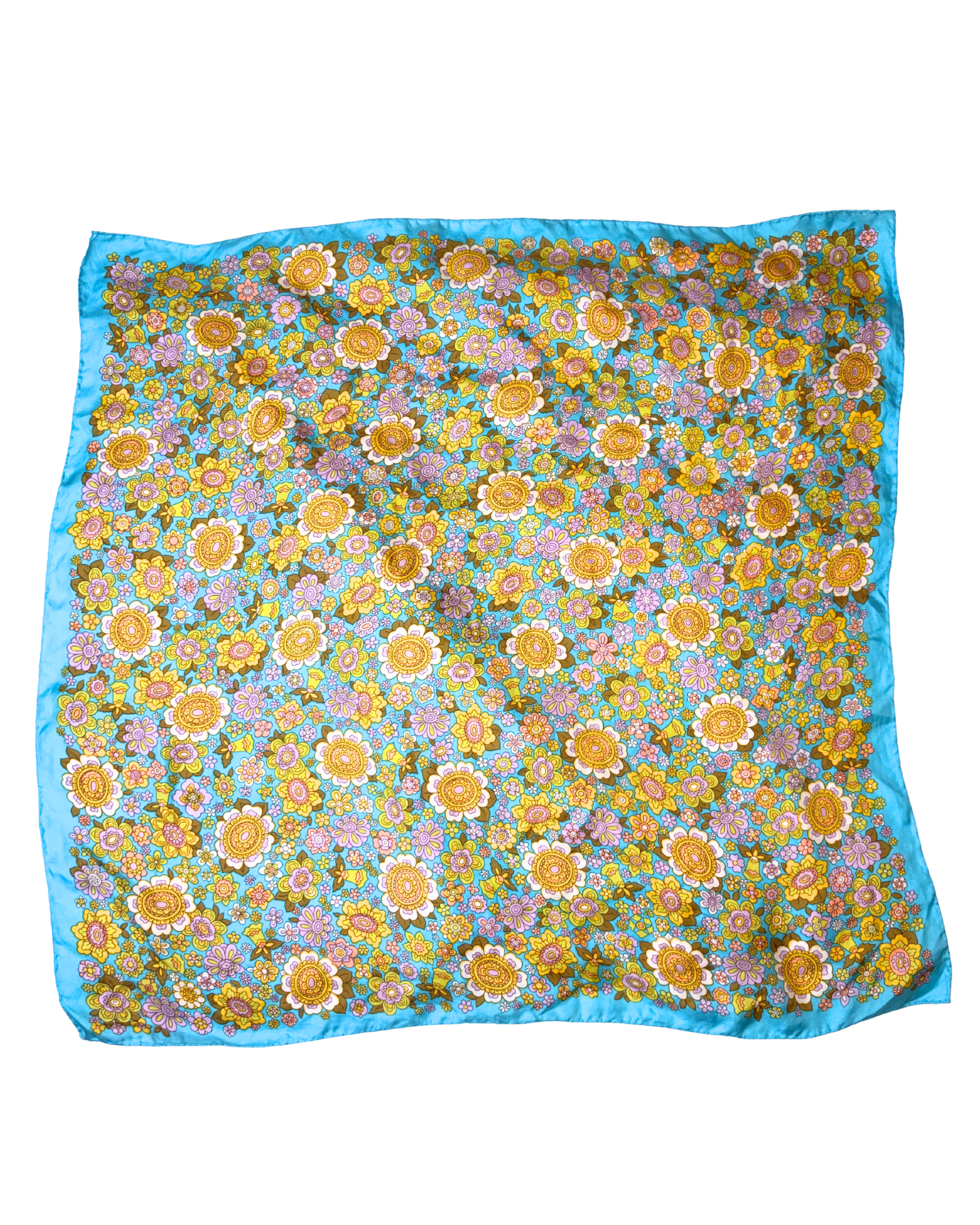 Esarfa turcoaz din matase