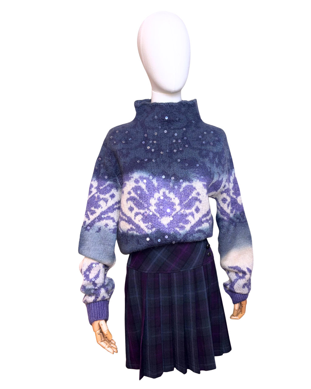 Tartan miniskirt Condipel