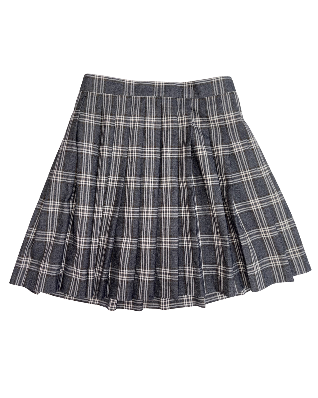 Tartan miniskirt gri