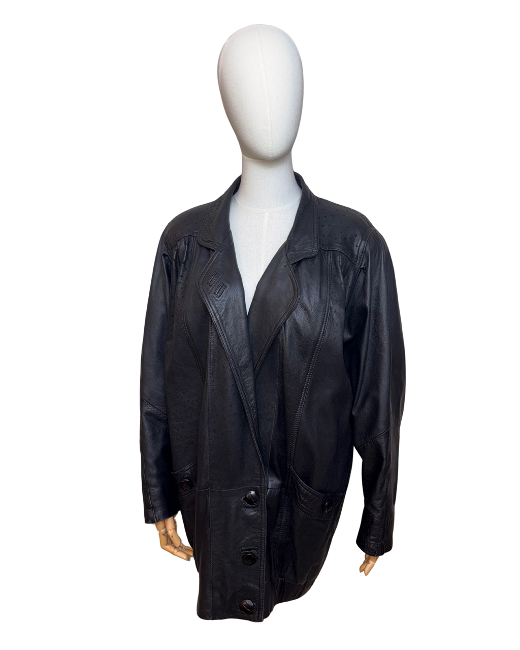 Geaca de piele texturata