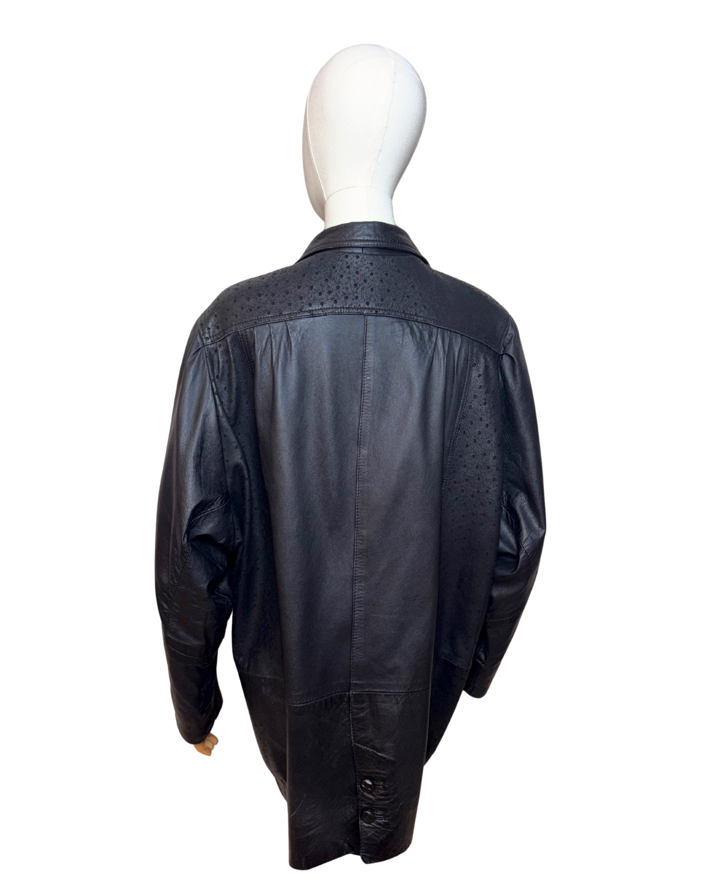 Geaca de piele texturata