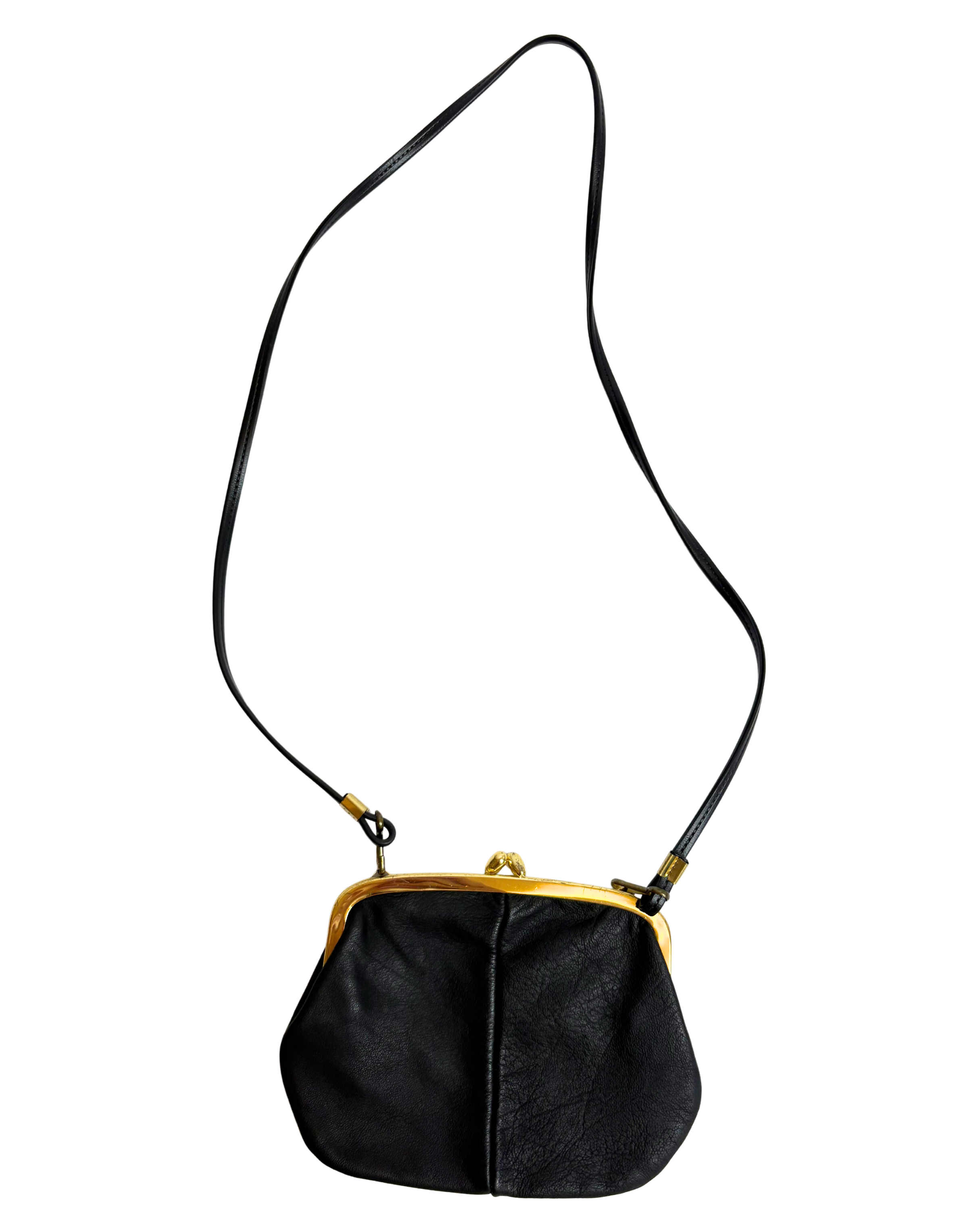 Plic din piele cu detalii aurii