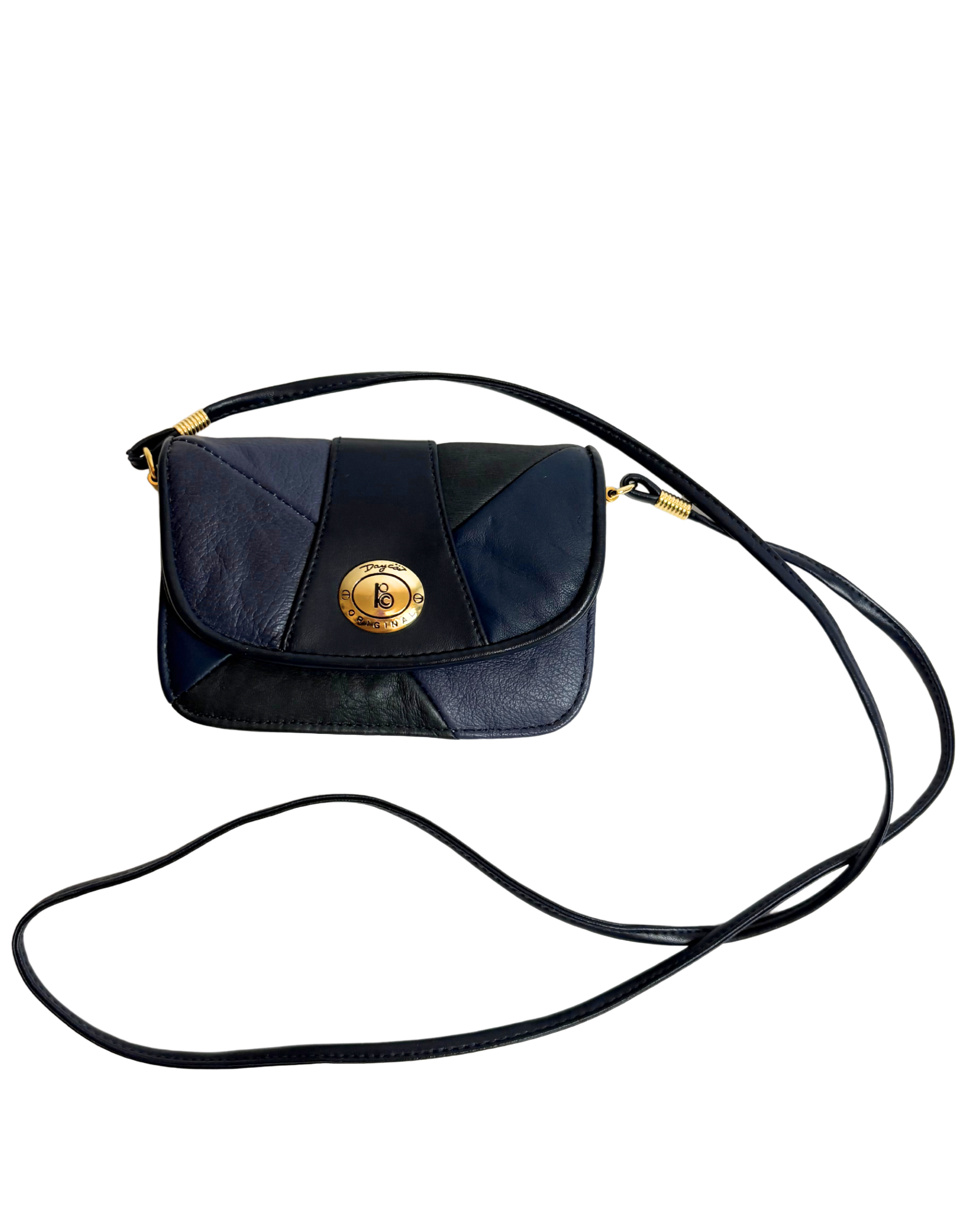 Plic din piele albastru