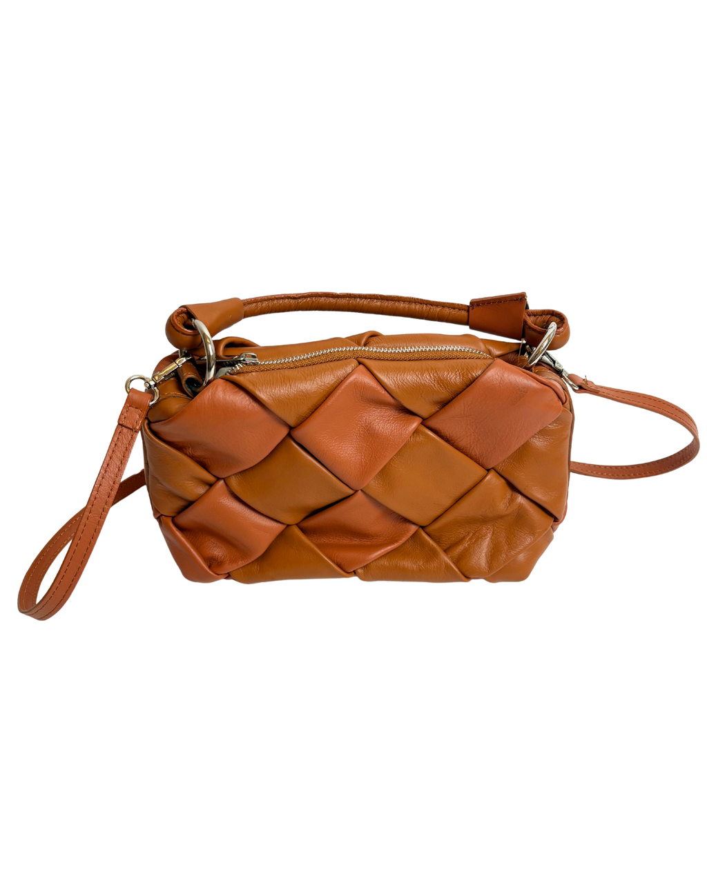 Geantă din piele impletita