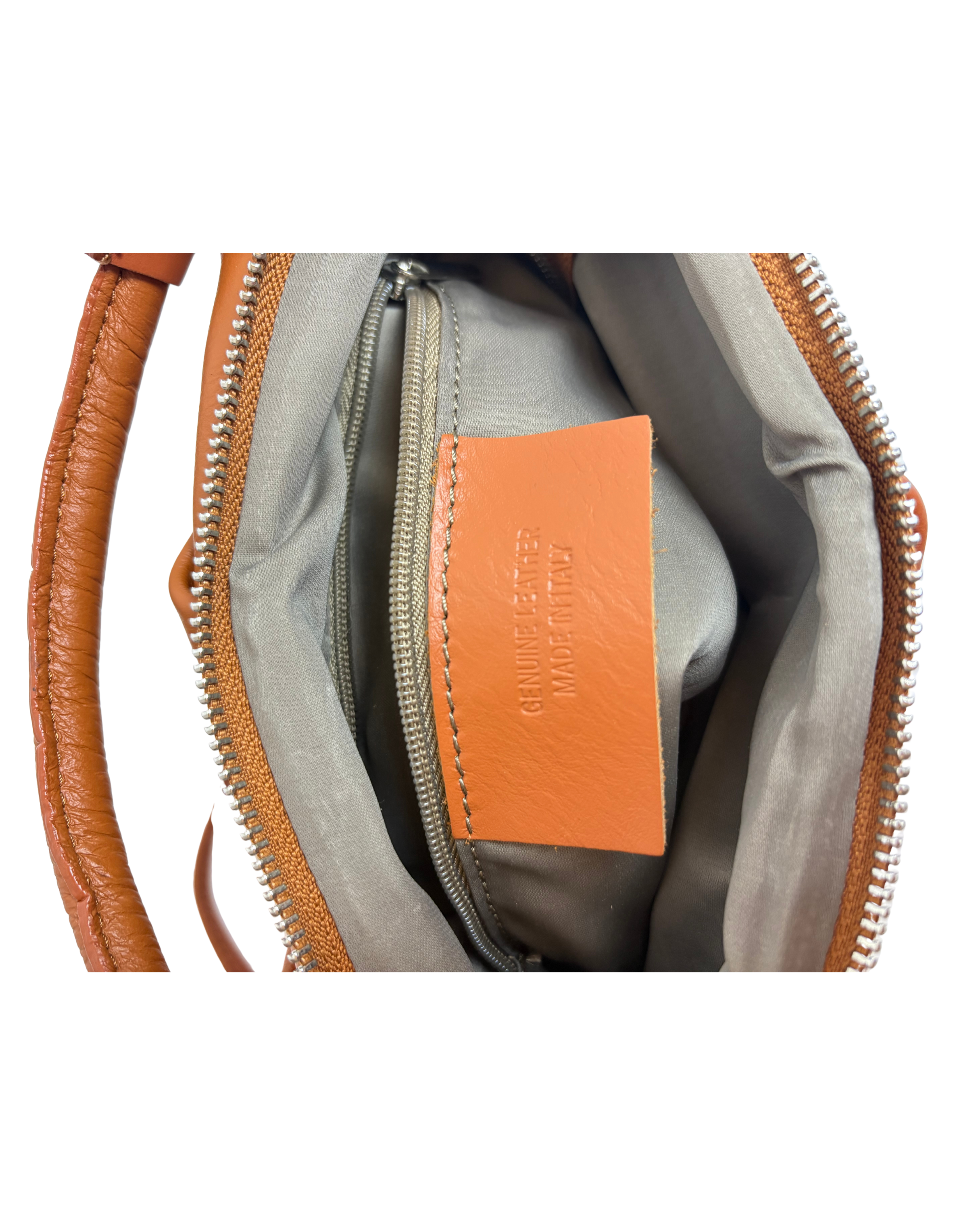 Geantă din piele impletita