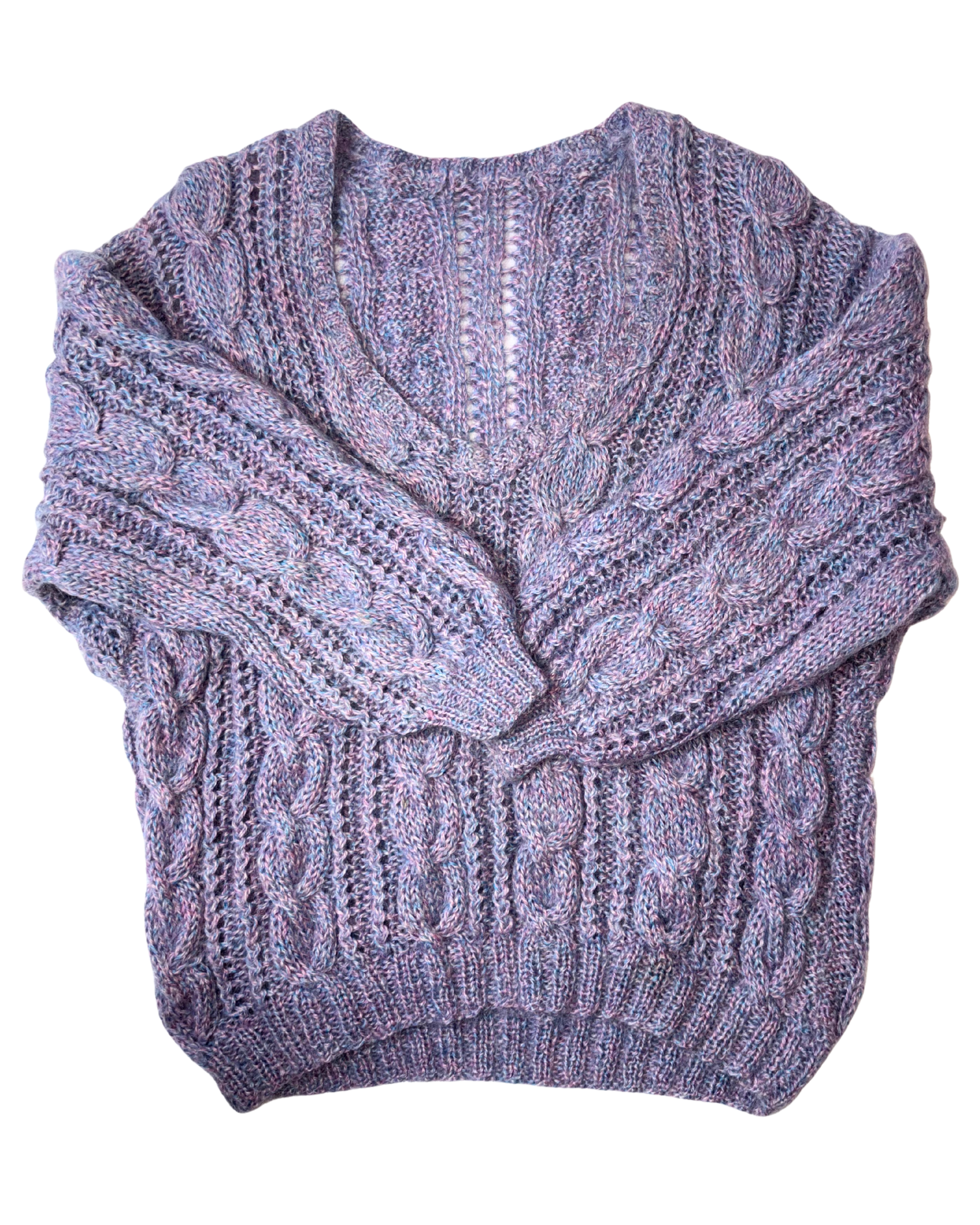 Pulover din Mohair Lila